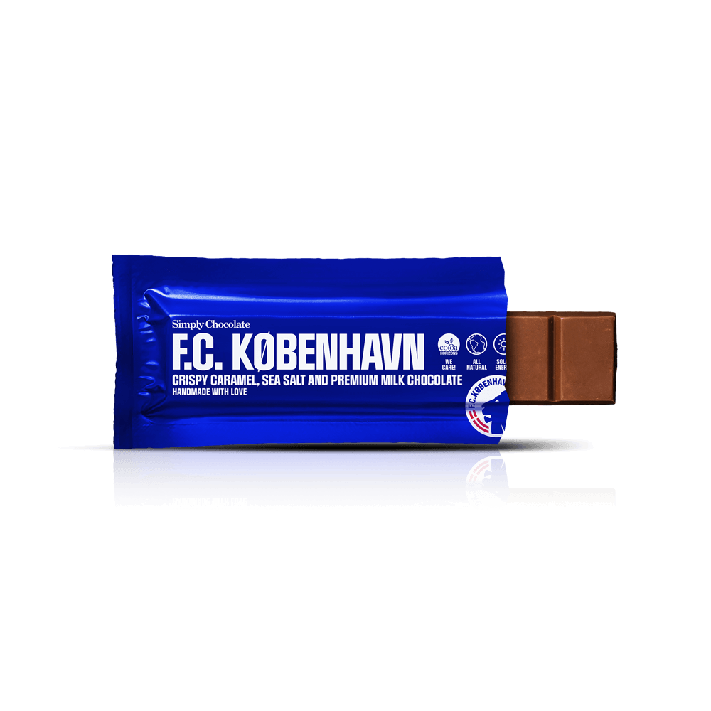 FCK Customized chocolate bar | Crunchy caramel, sea salt and premium milk chocolate