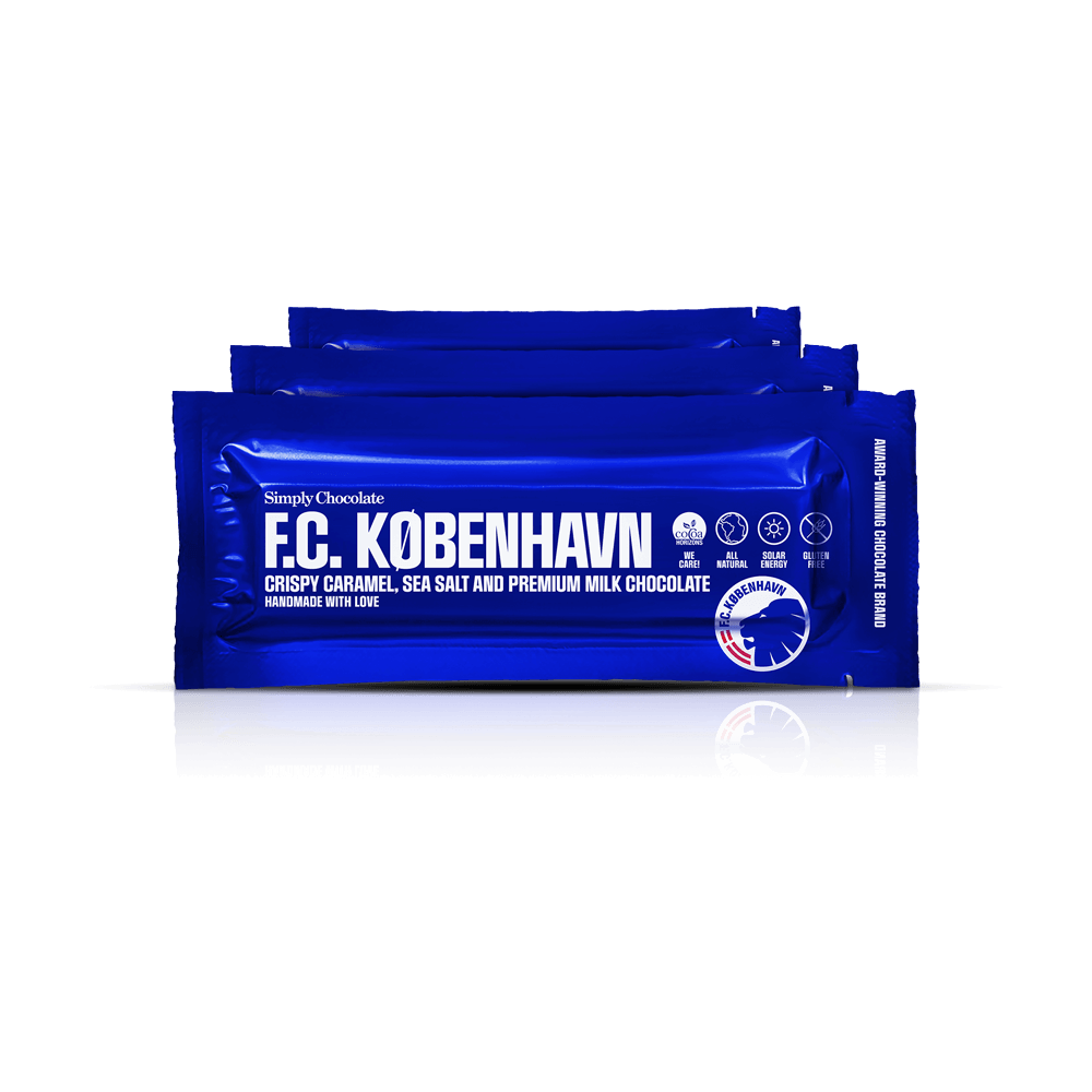 FCK chocolate bar 12-pack | Crunchy caramel, sea salt and milk chocolate