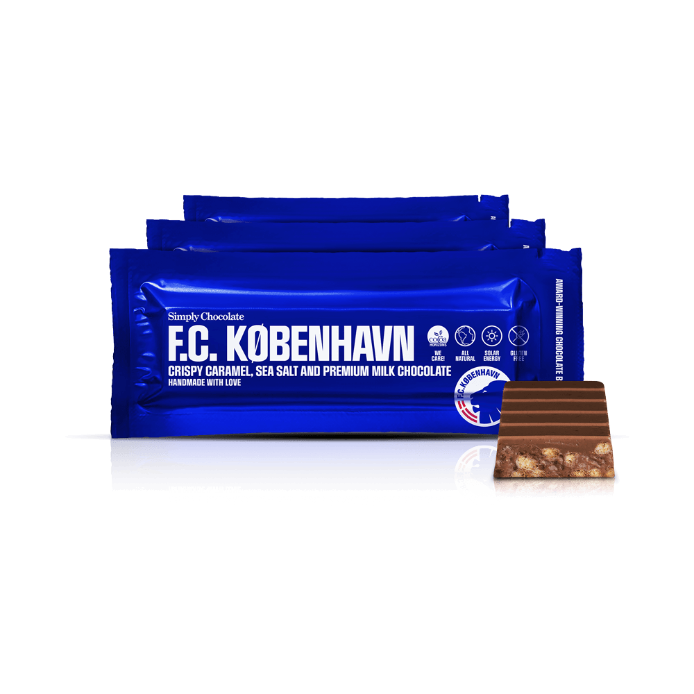 FCK chocolate bar 12-pack | Crunchy caramel, sea salt and milk chocolate