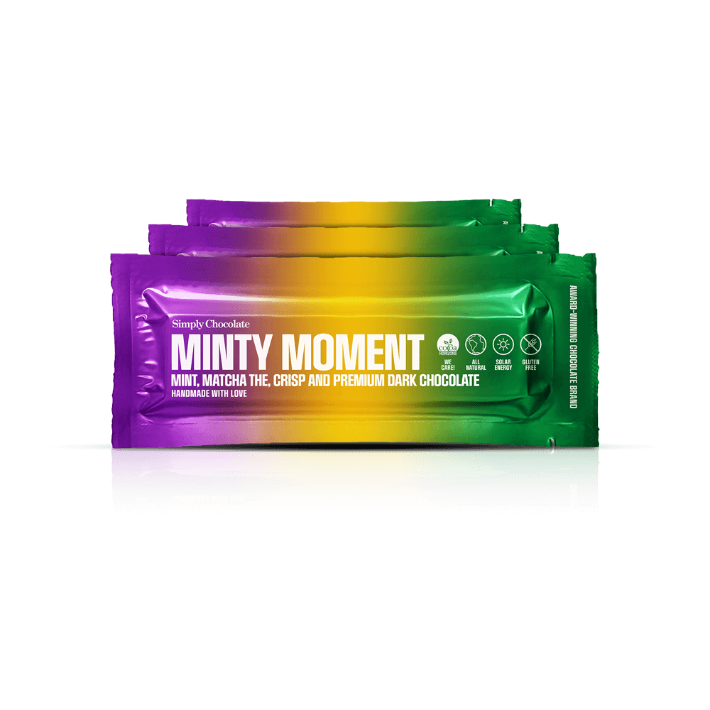 Minty Moment 12-pack | Mint, matcha tea, crisp and premium dark chocolate