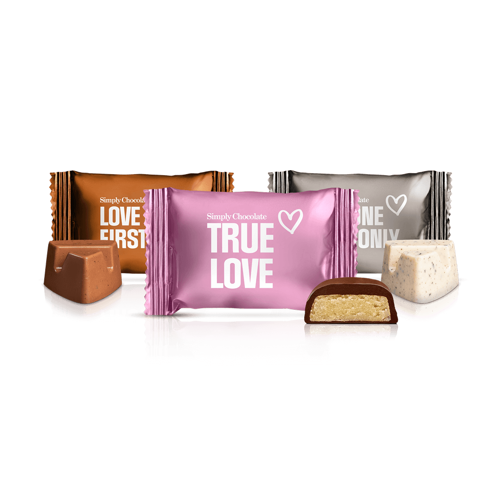 Moments of Love - Box med 75 stk. Mix Bites | Life is about celebrating love with your loved ones