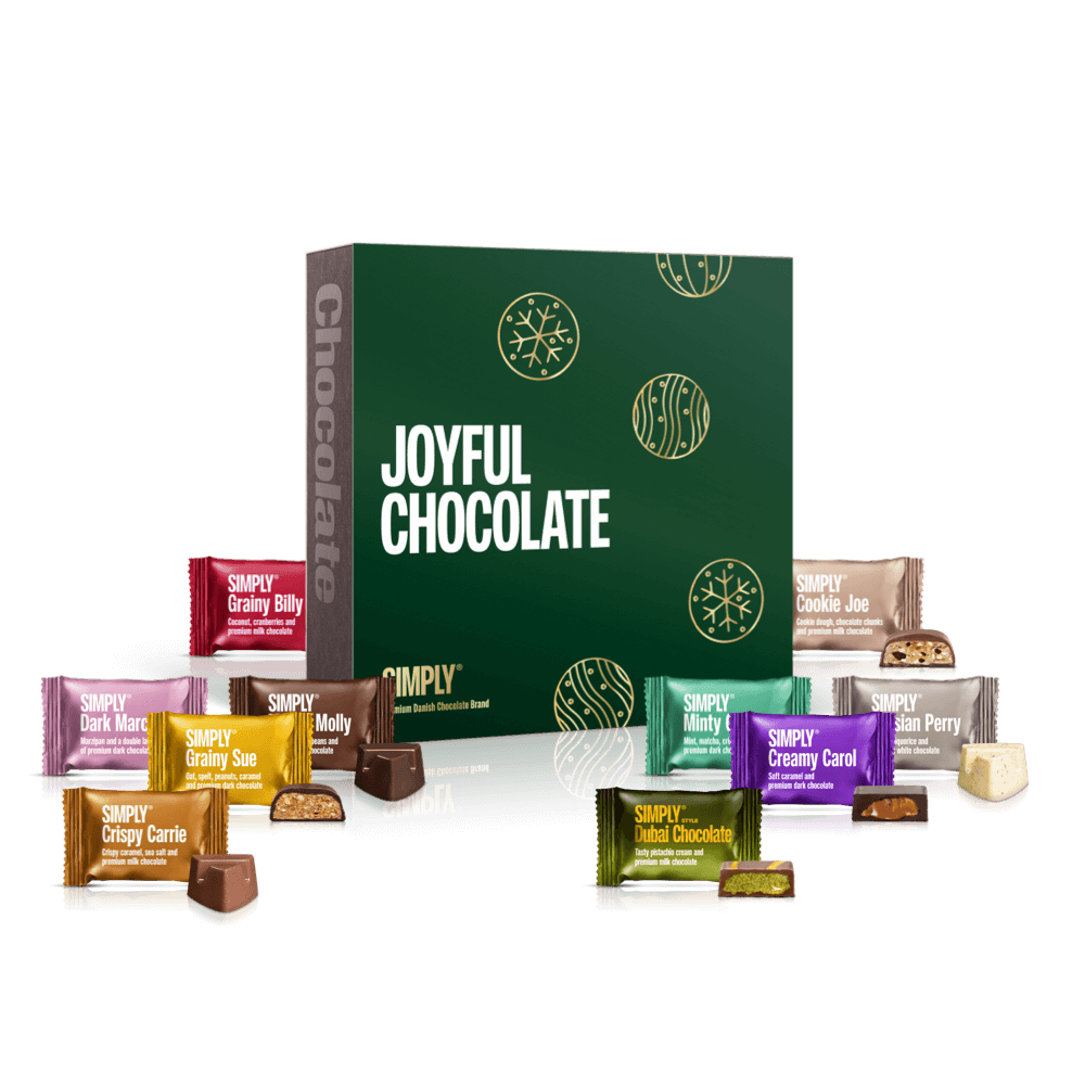 Schokoladen-Geschenkbox, 50 Stk – Simply® Joyful Chocolate