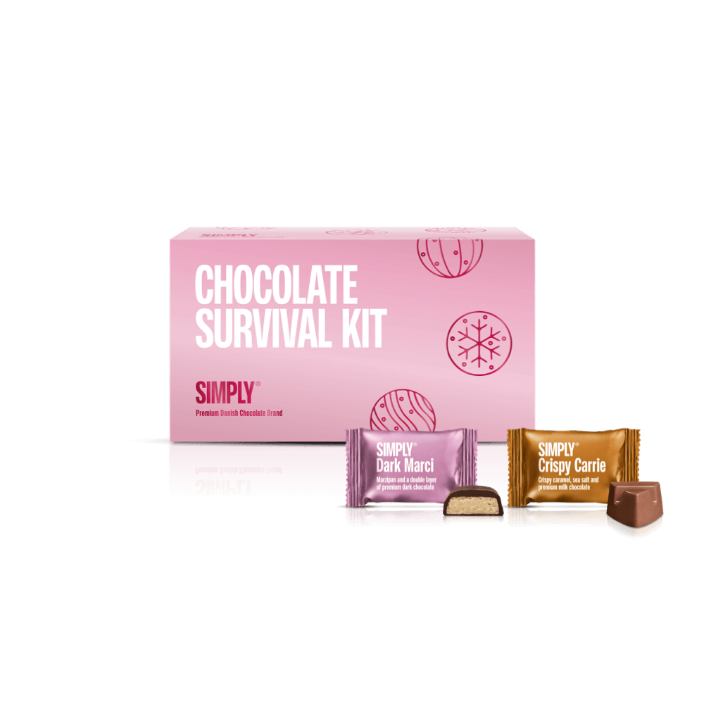 Chokolade Gaveæske 18 stk. - Chocolate Survival Kit