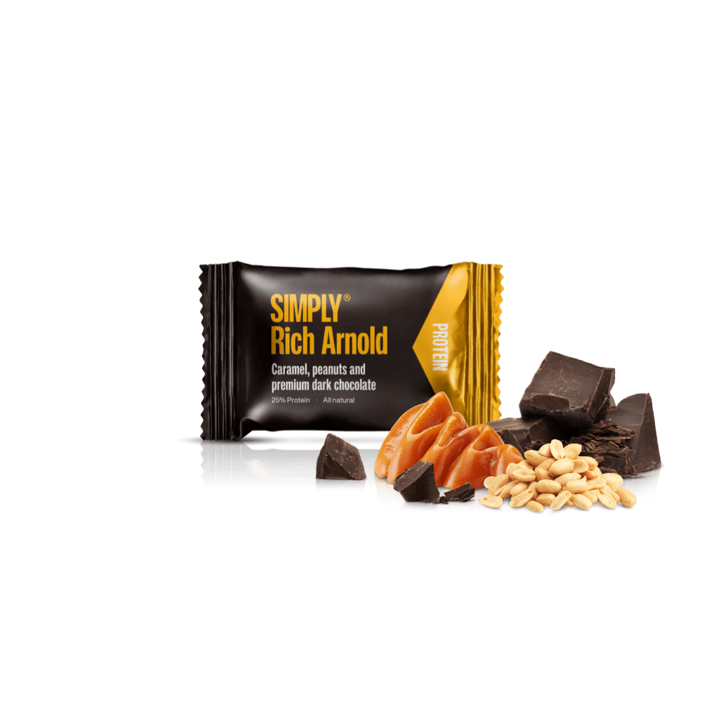 Protein bites - Karamell, Erdnüsse und dunkle Schokolade | Simply® Rich Arnold - 75 st.