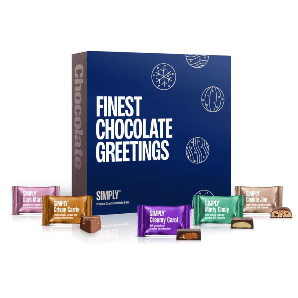 Premium gaveæske - 80 bites | Finest Chocolate Greetings