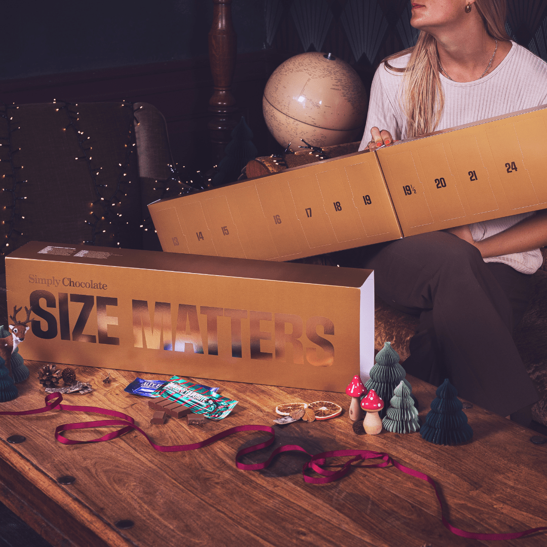 Simply® Size Matters | Chokoladejulekalender med 30 låger - Christmas Calendar - Simply®