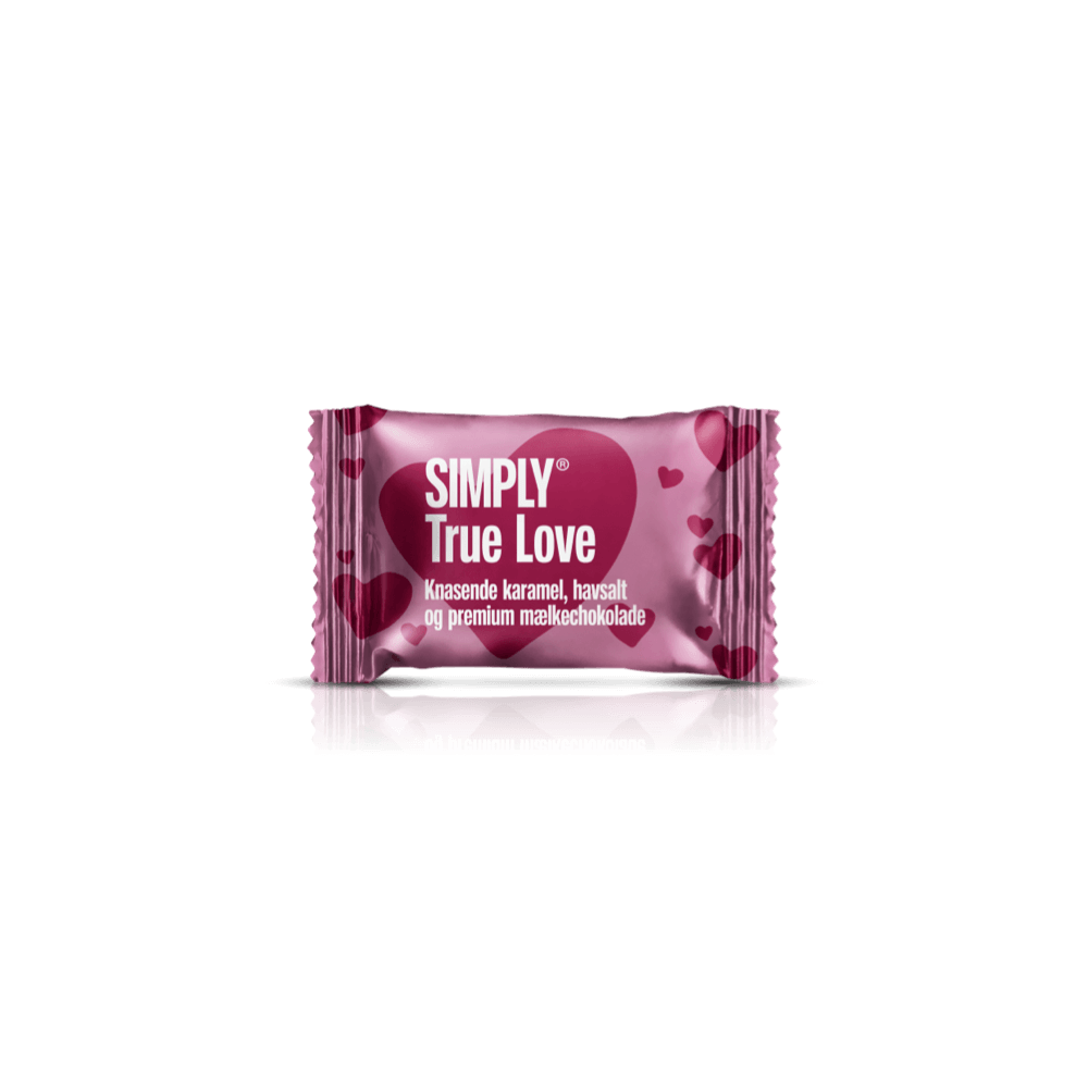 Simply® True Love - 75 Bites | Knasende karamel, havsalt og premium mælkechokolade - Mors dag - Simply®