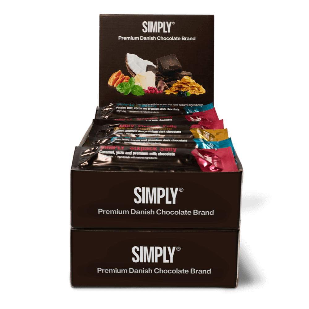 Protein mix 30-pack | Rich Arnold, Speedy Tom og Sixpack Sally - Protein bars - Simply®
