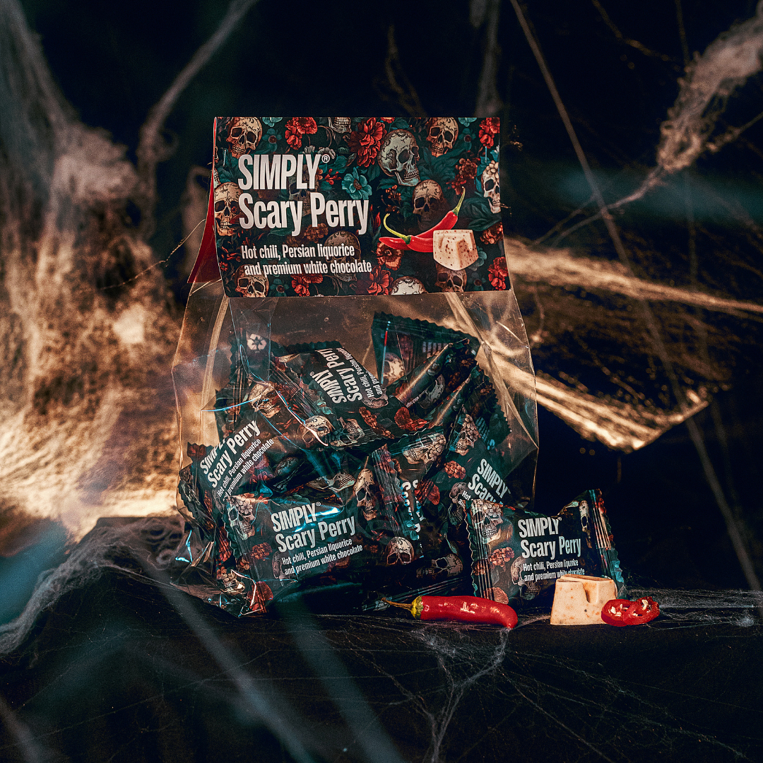 Simply® Scary Perry - 20 Bites | Hot chili, Persische Lakritz und weiße Schokolade