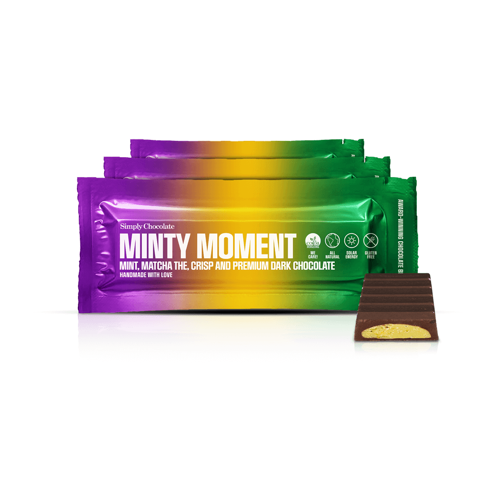 Minty Moment 12-pack | Mint, matcha tea, crisp and premium dark chocolate