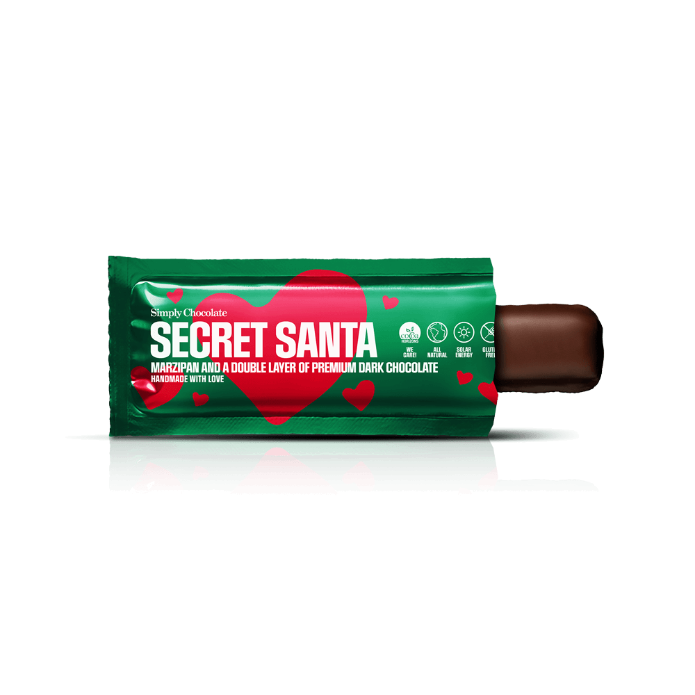 Secret Santa | Marzipan and a double layer of dark chocolate