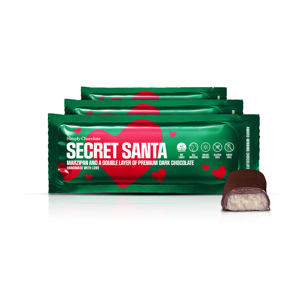 Secret Santa 12-pack | Marzipan and a double layer of dark chocolate