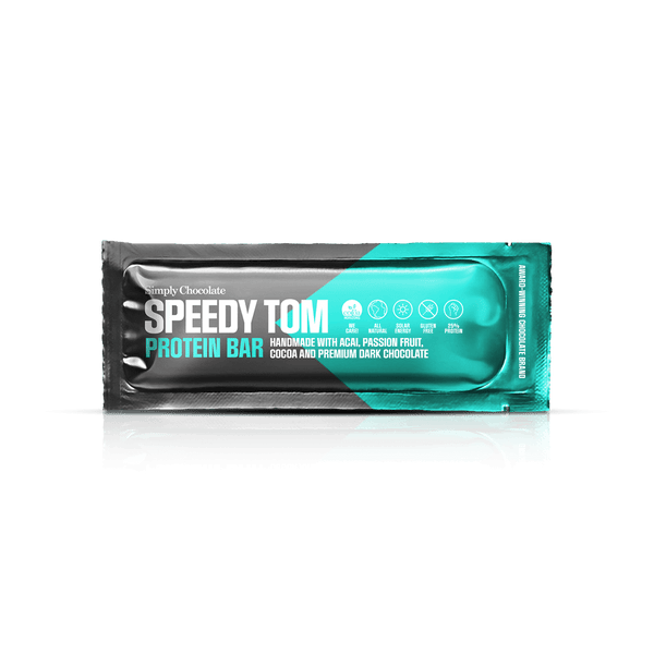 Speedy Tom | Protein bar with acai, cocoa, passionfruit and premium dark chocolate