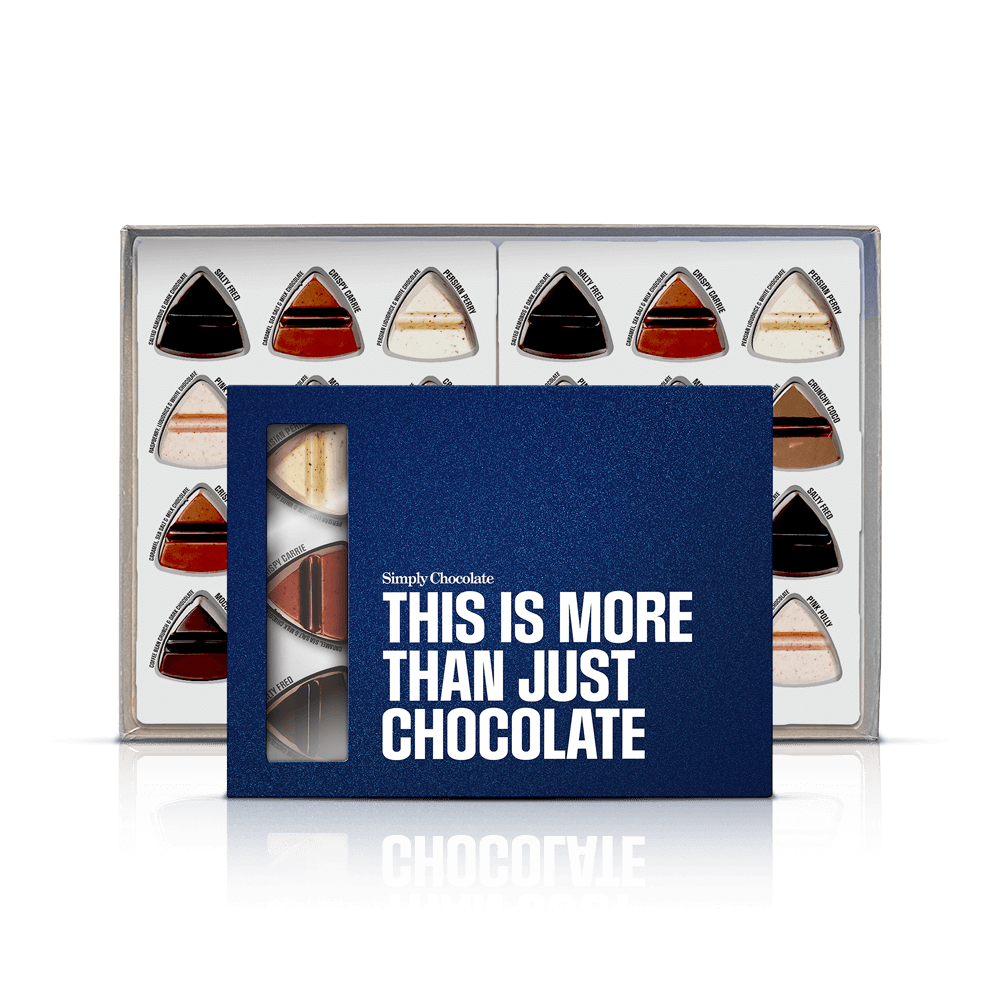 For chocolate lovers | Schachtel mit 12 Stück + 24 Stück Schokolade