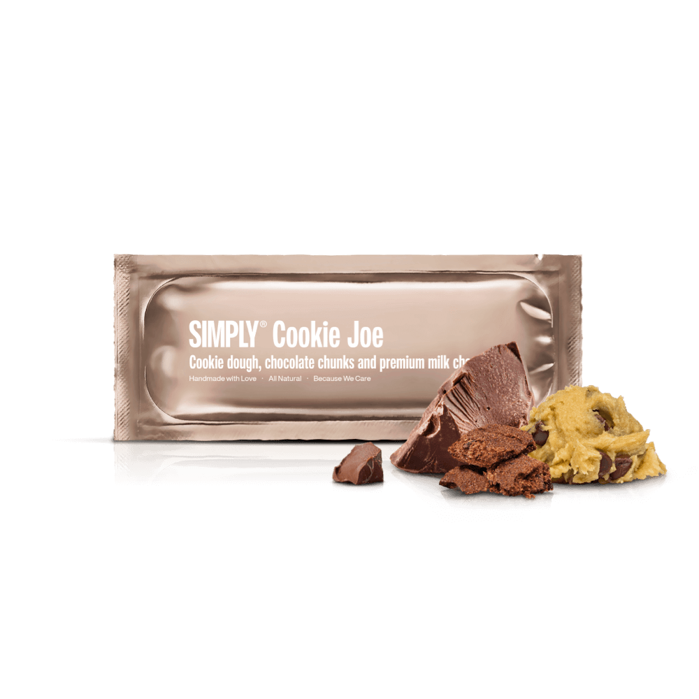SIMPLY Cookie Joe | Cookie dough, chocolate chunks and premium milk chocolate