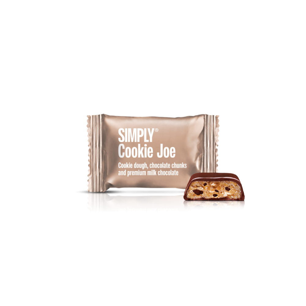 SIMPLY Cookie Joe - Cube mit Bites | Cookie Dough, Schokoladenstücke und Milchschokolade