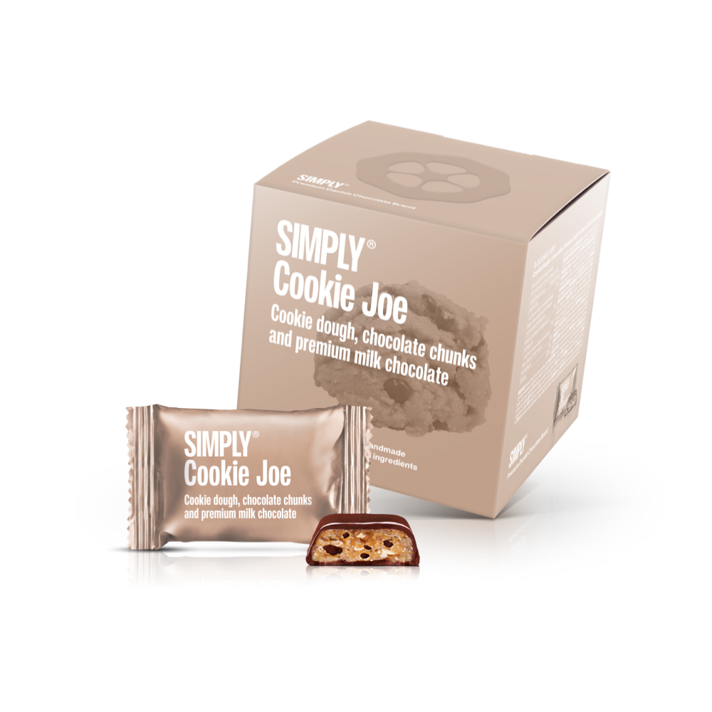 SIMPLY Cookie Joe - Cube with 9 bites | Cookie dough, chocolate chunks and milk chocolate