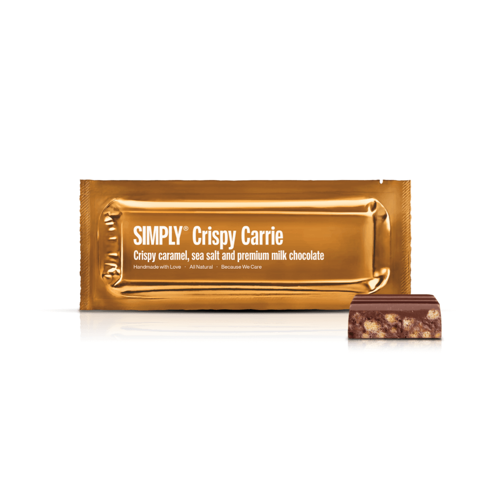 Simply® Crispy Carrie | Knusprige Karamellstücke, Meersalz und Milchschokolade