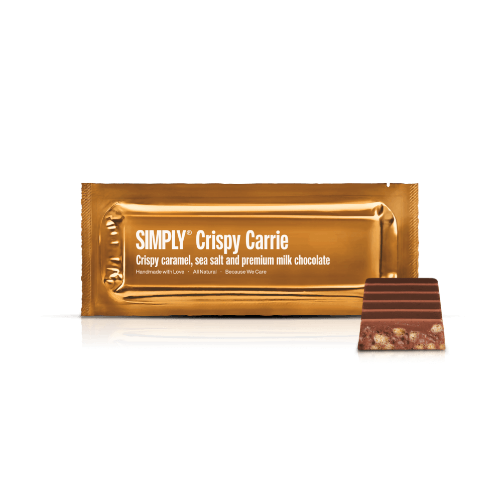 Simply® Crispy Carrie | Knusprige Karamellstücke, Meersalz und Milchschokolade