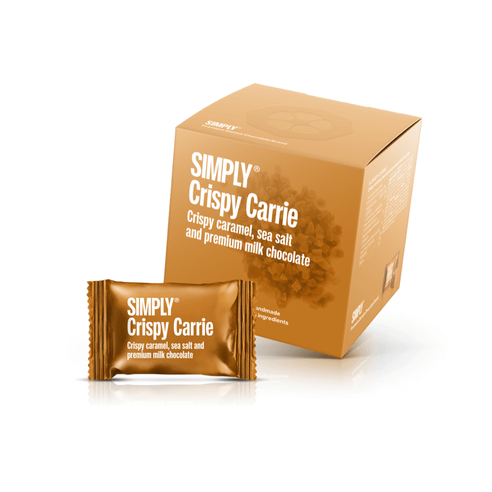 Crispy Carrie - Cube with 9 bites | Crunchy caramel, sea salt and milk chocolate 