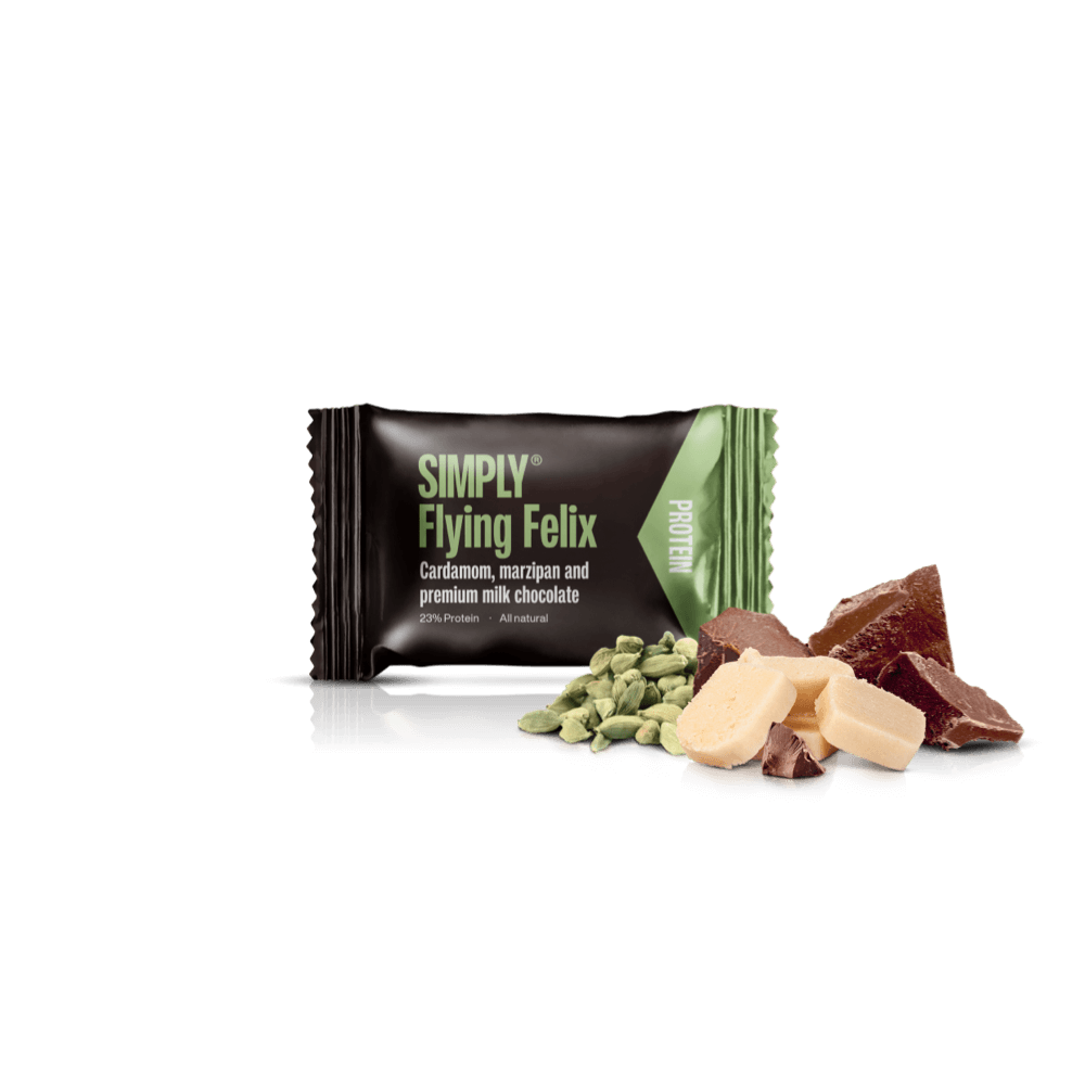 Schokoladen-Protein-Bites Box 75 Stk – Simply® Flying Felix