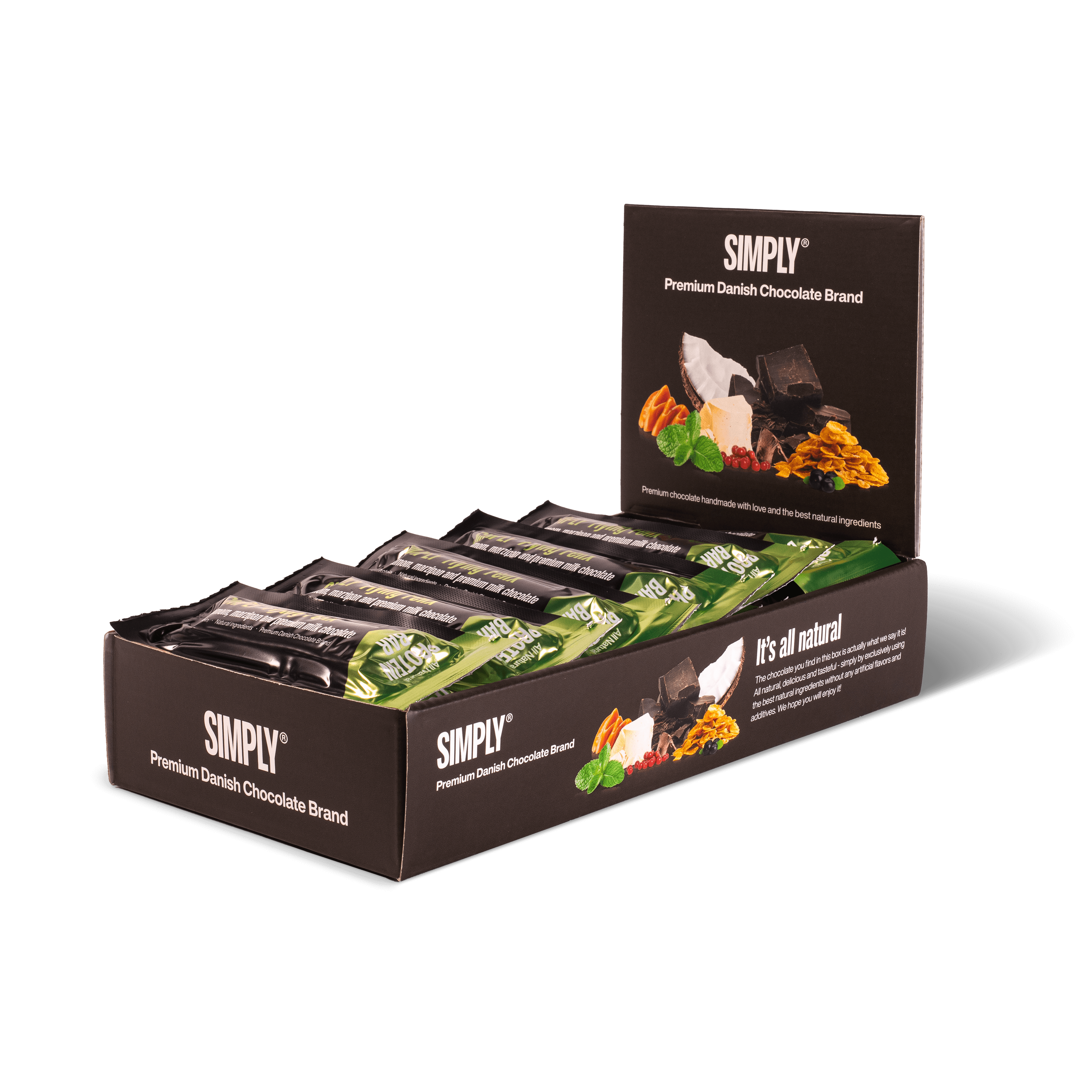 Kardamom, Marzipan & Premium-Vollmilchschokolade | Simply® Flying Felix – 15 stk.