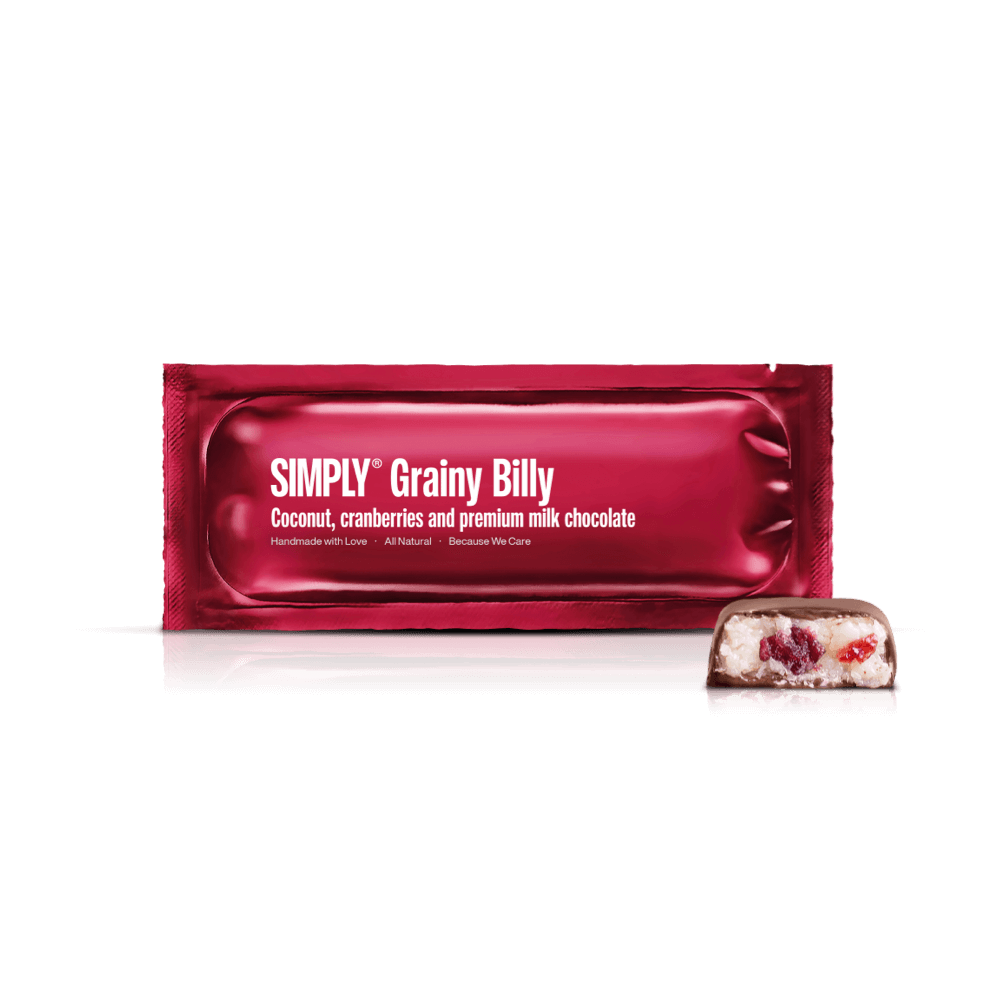 Simply® Grainy Billy | Kokosnuss, Cranberries und Milchschokolade