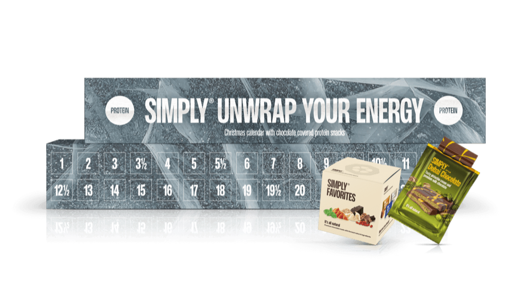 Simply® Unwrap Your Energy | Dubai-Schokoladenriegel + Favorites Cube