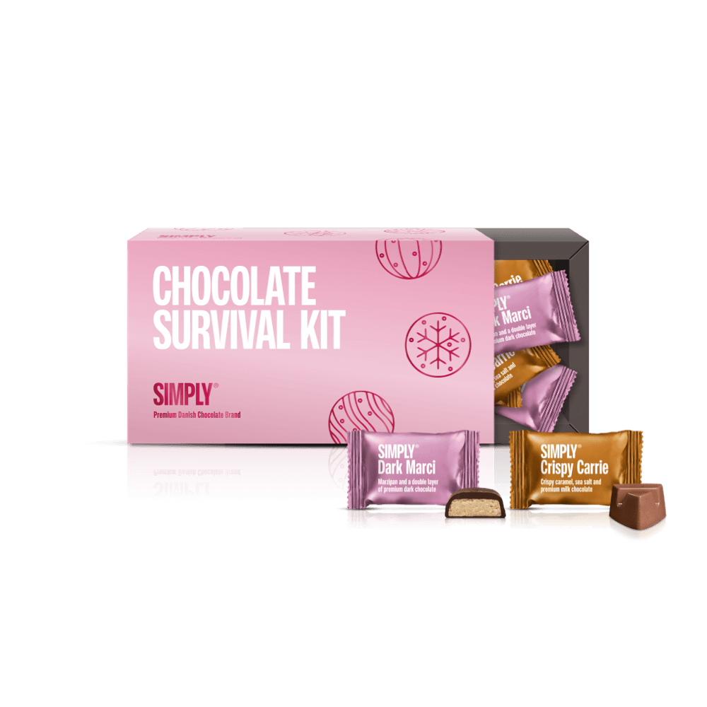 Chokolade Gaveæske 18 stk. - Chocolate Survival Kit