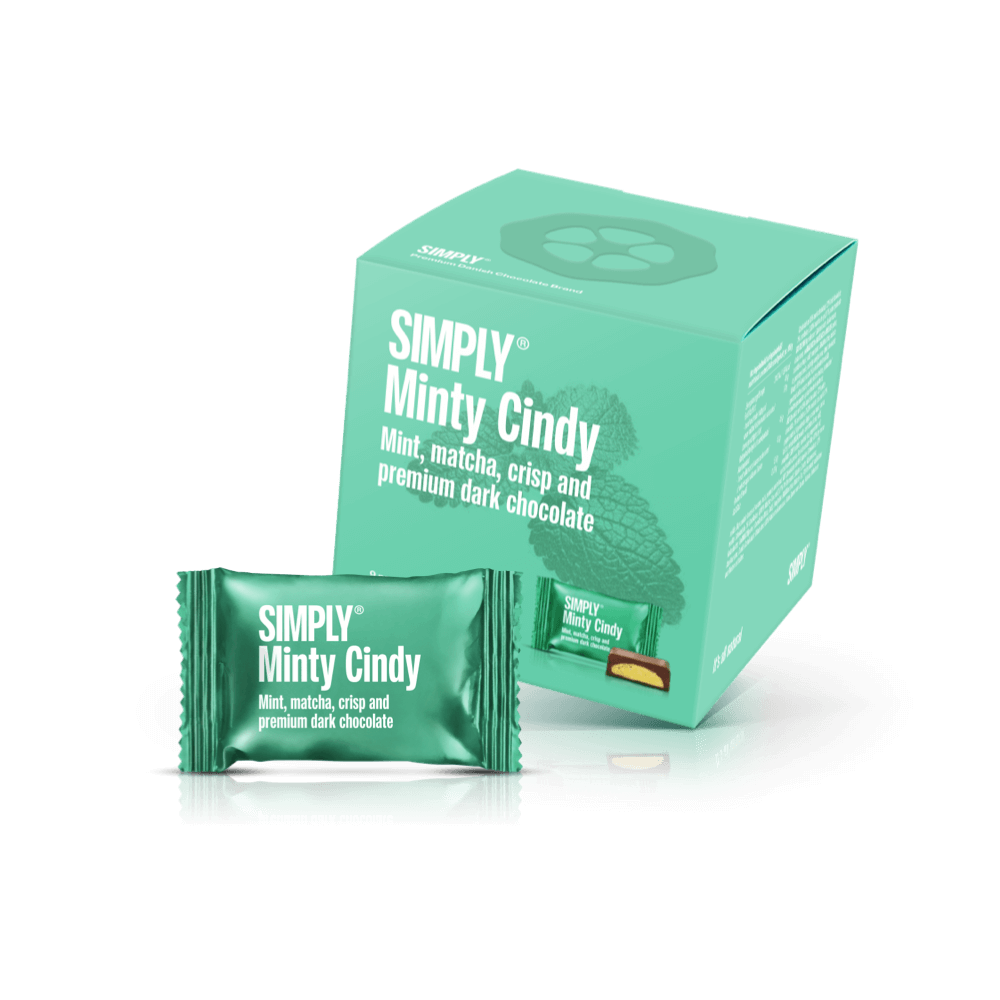 Simply® Minty Cindy - Cube mit Bites | Minze, Matcha Tee, Knusper und dunkle Schokolade