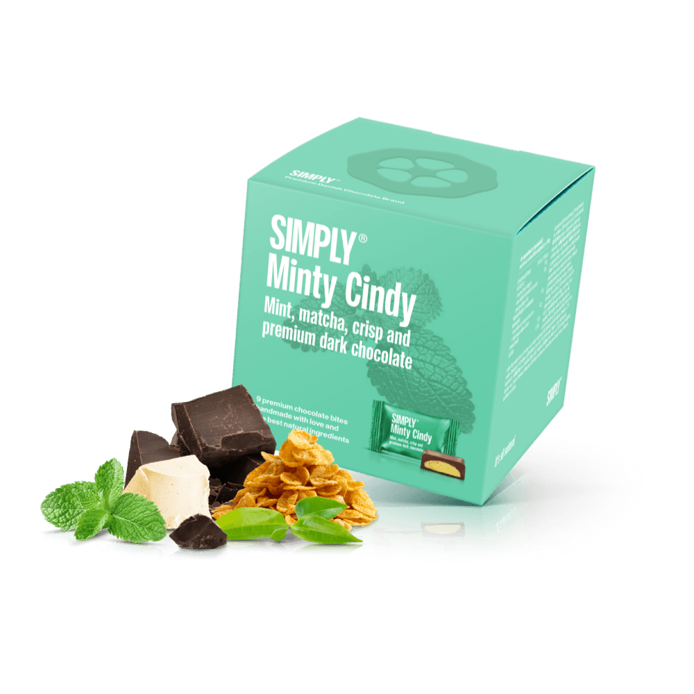 Simply® Minty Cindy - Cube mit Bites | Minze, Matcha Tee, Knusper und dunkle Schokolade