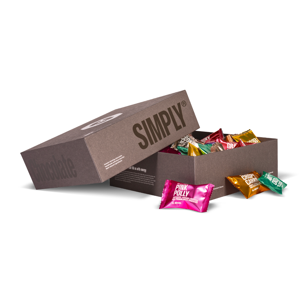 The Premium Box - Eksklusive Geschenkschachtel | 50 Stück gemischte Schokoladenbites