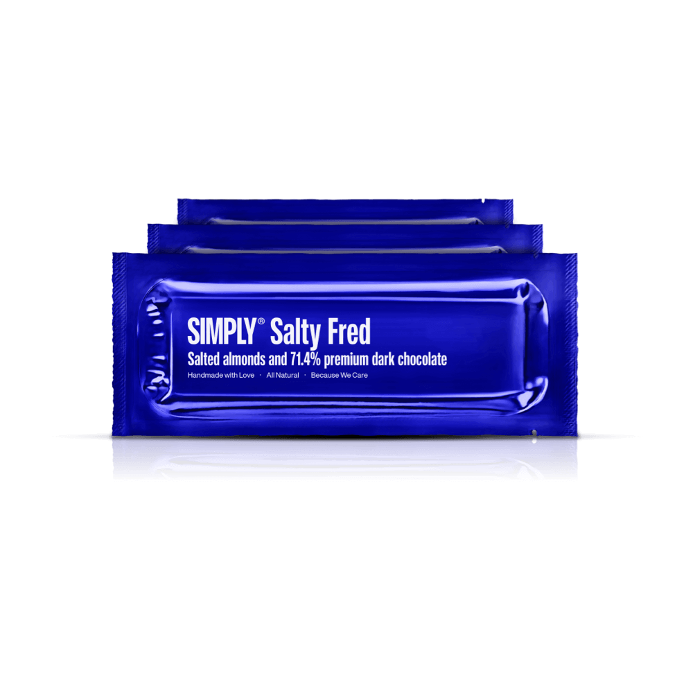 Salty Fred 12 pack | Salted almonds and premium dark chocolate