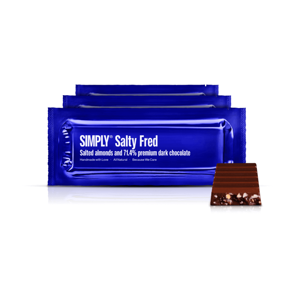 Salty Fred 12 pack | Salted almonds and premium dark chocolate