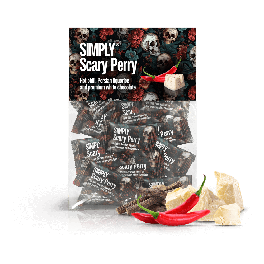 Simply® Scary Perry - 20 Bites | Hot chili, Persische Lakritz und weiße Schokolade