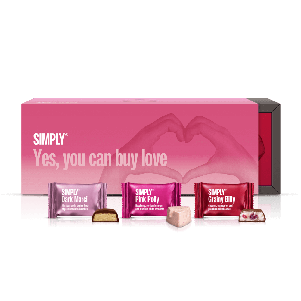 Yes, You Can Buy Love - Geschenkschachtel mit 3 Cubes | Dark Marci, Grainy Billy, Pink Polly