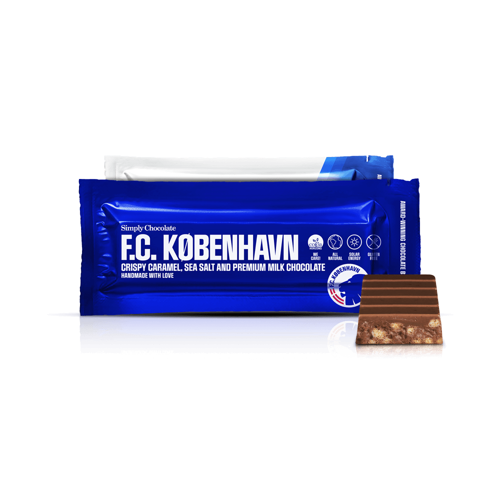F.C. København 12-pack | 6 stk. chokoladebarer + 6 stk. proteinbarer - Chocolate Bars - Simply®