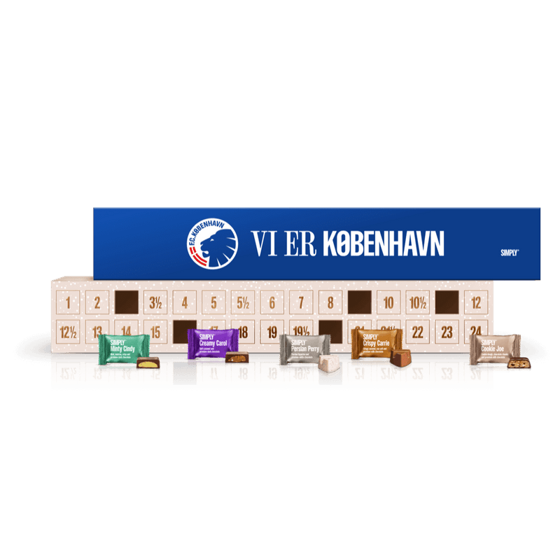 F.C. København chokoladejulekalender | 30 låger med premium chokolade - Christmas Calendar - Simply®