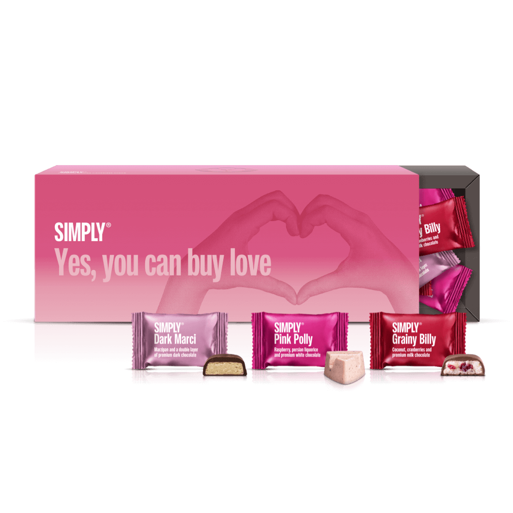 Yes, you can buy love | Gaveæske med 27 stk. Bites - Mors dag - Simply®