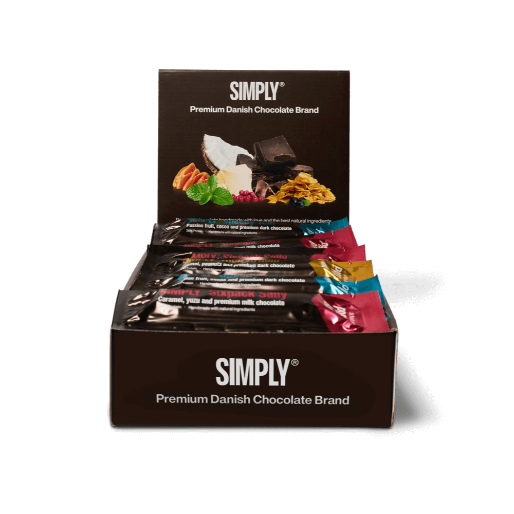 Protein mix 15-pack | Blandet kasse med 3 forskellige proteinbarer - Protein bars - Simply®