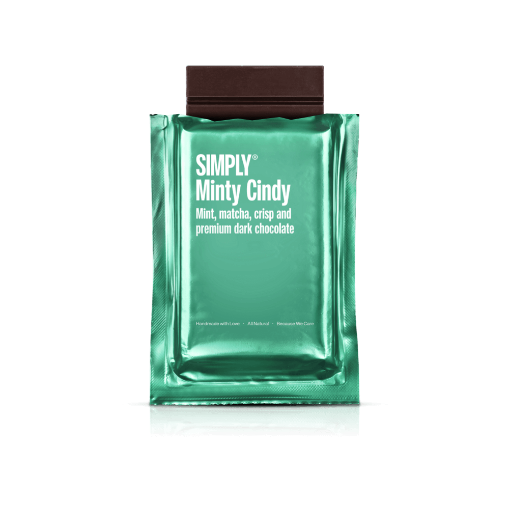 Sharing Bar - Minty Cindy | Mint, matcha the, crisp og premium mørk chokolade - Sharing bar - Simply®
