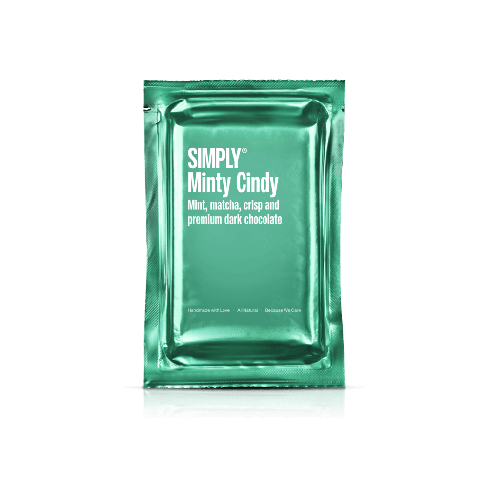 Sharing Bar - Minty Cindy | Mint, matcha the, crisp og premium mørk chokolade - Sharing bar - Simply®